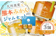 熊本みかんのジャムセット 120g×3個 ジャム 果物 フルーツ 3種類 デコポン 甘夏 晩白柚