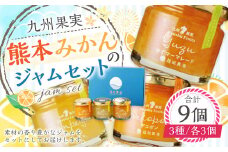 熊本みかんのジャムセット 3種類 各3個 合計9個 ジャム 果物 フルーツ 3種類 デコポン 甘夏 晩白柚