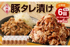 【6ヶ月定期便】 九州産豚 タレ漬け 合計1kg 500g×2袋 ×6回 総計6kg 豚肉 小間切れ コマ切れ 肉 タレ 冷凍 豚 小分け 簡単調理 国産 九州産 定期便 6回 熊本県 水俣市 