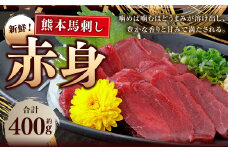 熊本 馬刺し 赤身 約400g （約50g×8） 馬刺 馬肉 馬 赤身刺し
