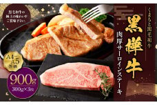 黒樺牛 肉厚サーロインステーキ 計約900g（約300g×3パック） 肉厚 サーロイン ステーキ サーロインステーキ 黒毛和牛 和牛 牛肉 牛