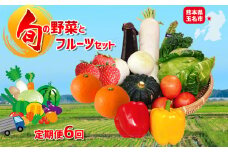 【定期便6回】 旬の野菜とフルーツBOX | 野菜 やさい フルーツ 果物 くだもの 旬 季節 セット 熊本県 玉名市