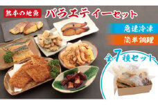 冷凍食品セット 熊本の地魚 簡単調理（揚げ・焼き・煮物） 全7種類