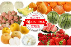 【 定期便 】 人気フルーツ 熊本県 玉名市 ＜ 計5回発送 （ 1ヶ月毎 ） ＞  | 果物 くだもの フルーツ みかん 不知火 白いちご 淡雪 赤いちご メロン 小玉 スイカ すいか 定期便 人気 熊本県 玉名市