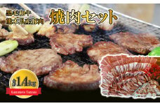 黒毛和牛 熊本県産豚肉 焼肉セット 合計1.4kg | 肉 豚肉 黒毛和牛 焼き肉 熊本 玉名