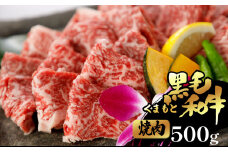 くまもと黒毛和牛 焼肉用 500g | 肉 焼き肉 黒毛和牛 熊本 玉名