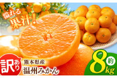 熊本県産 温州 みかん 約 8kg | フルーツ 果物 柑橘 訳あり 名産地 みかん 玉名市 天水みかん ミカン