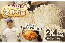 アソウさん家のえのき茸 100g×24個 ｜ 野菜 やさい きのこ キノコ えのき エノキ 大容量 小分け 100g 24個 熊本県 玉名市