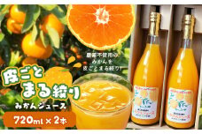 皮ごとまる絞り みかん ジュース 720ml×2本 | 果物 くだもの フルーツ 柑橘 柑橘類 みかん ジュース 皮ごと 丸ごと 熊本県 玉名市 有機栽 培無農薬 100％