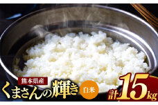 熊本県産 くまさんの輝き 白米 15kg | お米 米 こめ おこめ 精米 白米 15キロ フードロス 国産 国産米 くまもと 熊本 熊本県 玉名市 玉名