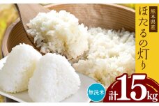 熊本県産 無洗米 ほたるの灯り 15kg | お米 米 こめ おこめ 精米 15キロ 国産 国産米 くまもと 熊本 熊本県 玉名市 玉名