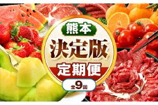 【 定期便 9回 】 熊本県 決定版 |（ いちご みかん 不知火 デコポン スイカ メロン あか牛 牛肉 海苔 焼き海苔 馬肉 ウインナー 馬刺し 餃子 かんしょ さつまいも ） 肉 果物 フルーツ くだもの 定期 定期便 熊本県 玉名市