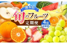 【定期便 4回】 旬のフルーツ 4か月連続定期便 4回コース | みかん いちご 河内晩柑 すいか メロン シャインマスカット 梨 柿 果物 フルーツ定期 フルーツ定期便 果物定期 定期便 フルーツ 果物 熊本県 玉名市