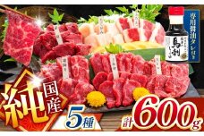純 国産 熊本 馬刺し 5種類 600g | 馬刺し 馬肉 馬 ばさし 新鮮 純国産 熊本県 玉名市