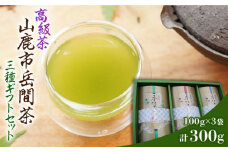【限定数量】高級茶『山鹿市岳間茶』3種ギフトセット 【岳間の郷ひがし】お茶 高級茶 ブレンド 緑茶 くまもと [ZCH007]