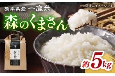 【先行予約】【天日塩を使用】一鹿米 森のくまさん 白米 5kg【株式会社 夢アグリ】おこめ 米 お米 ごはん 精米 熊本 [ZCL001]