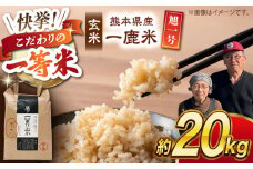 【先行予約】【天日塩を使用】一鹿米 旭一号 玄米 20kg【株式会社 夢アグリ】おこめ 米 お米 ごはん げんまい  [ZCL006]
