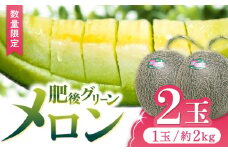 【数量限定】 肥後グリーン メロン 2玉 メロン くだもの ブランド 人気 鮮度 高級 種類 甘さ 甘み フレッシュ ジューシー 甘み 大きい 産地直送 糖度 おすすめ 高評価 リピーター レビュー 季節物 新鮮 熊本 山鹿市  めろん 果物 大玉 熊本県 九州 国産 フルーツ 旬 【合同会社 福福堂】[ZCN003]