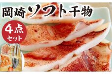 岡崎鮮魚店のソフト干物4点セット 【合資会社 岡崎商店(岡崎鮮魚店)】 [ZDG001]