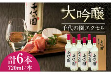【数量限定】大吟醸 千代の園 エクセル 720ml 6本セット【千代の園酒造 株式会社 】熊本県 特産品 熊本  お酒 日本酒 お酒セット 晩酌  [ZAI006]