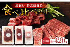 ふじ馬刺し 最高級部位の 食べ比べセット 3599 馬刺し 熊本 熊本肥育 赤身 霜降り メン 三角バラ ヒレ ユッケ 食べ比べ セット パック 馬肉 桜肉 桜ユッケ ヘルシー 専用タレ 小分け 生姜 低カロリー 高タンパク 冷凍 山鹿市 送料無料 [ZDT019]