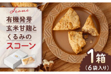 有機発芽玄米甘麹とくるみのスコーン【BANBA BON BONS】おかし 熊本 スコーン クルミ   [ZDW001]