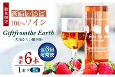 【6回定期便】【数量限定】高級 いちご 100％ワイン Giftfromthe Earth -大地からの贈り物- オーガニック【伊藤農園】  有機 お酒 ワイン オーガニックワイン  [ZBB019]