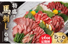 【6回定期便】馬刺し 特盛！バラエティセット 6種類 ～5・6人前～ ＋タレ大 馬刺し 特選霜降り馬刺し 霜降り馬刺し 馬肉 桜肉 特選 霜降り 中トロ 大トロ コーネ コウネ たてがみ ヤング 赤身 タレ付き 冷凍 九州 熊本県 特産品 山鹿 送料無料【馬刺しの郷 民守】[ZBL077]
