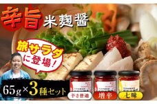 辛旨 米麹 醤シリーズ の 3種 セット【有限会社 木屋食品工業】調味料 こうじ 麹 熊本  [ZAD019]