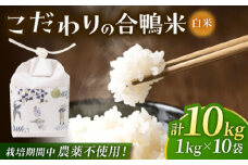 合鴨米 1kg×10 計10kg 【あいがもん倶楽部】 [ZAR022]