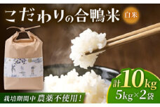 合鴨米 5kg×2 計10kg 【あいがもん倶楽部】 [ZAR027]