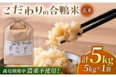 合鴨玄米 5kg 【あいがもん倶楽部】 [ZAR028]