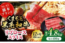 【12回定期便】黒毛和牛リブロース スライス 約400g（約200g×2pc）【吉里精肉】 [ZEW080]