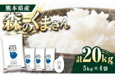  《 新米先行予約 》2025年10月より順次発送 森のくまさん 白米 20kg【有限会社  農産ベストパートナー】 [ZBP121]