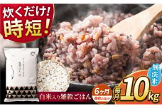 【全6回定期便】水研ぎ不要 雑穀ごはん 無洗米 10kg 【株式会社 農産ベストパートナー】 [ZBP151]