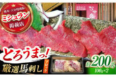 熊本 馬刺し「なか園」赤身馬刺し 約200ｇ【有限会社スイートサプライなかぞの】 [ZBV064]