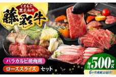 【6回定期便】くまもと黒毛和牛「藤彩牛」2種の食べ比べ計500g 3900【有限会社 スイートサプライなかぞの】 [ZDT128]