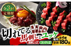 【全3回定期便】【熊本特産】切れてる馬刺し4種セット3889【有限会社 スイートサプライなかぞの】 [ZDT167]