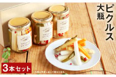ピクルス 大瓶 3本 セット 野菜 瓶詰め メロンドーム