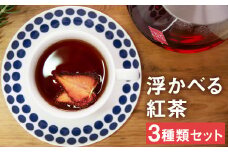 浮かべる 紅茶 シリーズ 3箱セット（3種類 各4包）フルーツティー 飲み比べ st-p