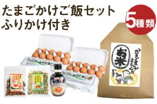 ふりかけ付き たまごかけご飯 セット 5種類 米 卵 ふりかけ 専用醤油 《90日以内に出荷予定(土日祝除く)》