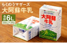 大阿蘇牛乳 1ケース（250ml×24本）成分無調整牛乳 生乳100% らくのうマザーズ st-p