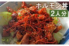 奇跡のぷりぷりホルモン丼 2人前《90日以内に出荷予定(土日祝除く)》（牛丸腸150g×2袋・奇跡のたれ1本・レシピ付き）