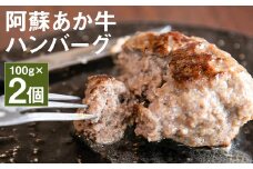 阿蘇 あか牛 ハンバーグ 100g × 2個 合計 200g 牛肉 牛【90日以内に出荷予定（土日祝除く）】 st-p
