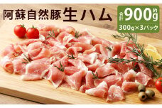 【阿蘇自然豚】噛めば噛むほど味わい深い生ハム 300g×3パック 合計900g【90日以内に出荷予定（土日祝除く）】 st-p