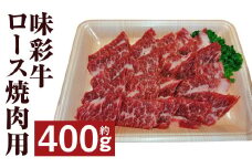味彩牛 ロース焼肉用 約400g 牛肉 肉 お肉 にく ロース 焼肉 やきにく 焼き肉  熊本県 菊池市産 st-p
