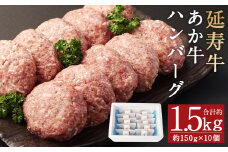 熊本県産 延寿牛 あか牛 ハンバーグ 約150g×10個 合計約1.5kg 《90日以内に出荷予定(土日祝除く)》牛肉 肉 お肉 にく 赤牛 あかうし 国産