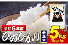 令和6年産 無洗米 米 ひのひかり 5kg《7-14日以内に出荷予定(土日祝除く)》熊本県 菊池市 国産 熊本県産 精米 無洗米 送料無料 ヒノヒカリ こめ お米 