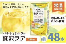 バナナとミルクの贅沢ラテ 【1回】250ml×48本 合同会社たべたせいか《30日以内に出荷予定(土日祝除く)》 バナナラテ バナナミルク 完熟バナナ ミルク ラテ フルーツラテ 牛乳 らくのうマザーズ 紙パック 熊本県産 国産 熊本県 菊池市 送料無料