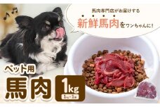 ペット用馬肉 1kg 五右衛門フーズ《30日以内に出荷予定(土日祝除く)》 ペット用 犬用 肉 馬肉 熊本県 菊池市